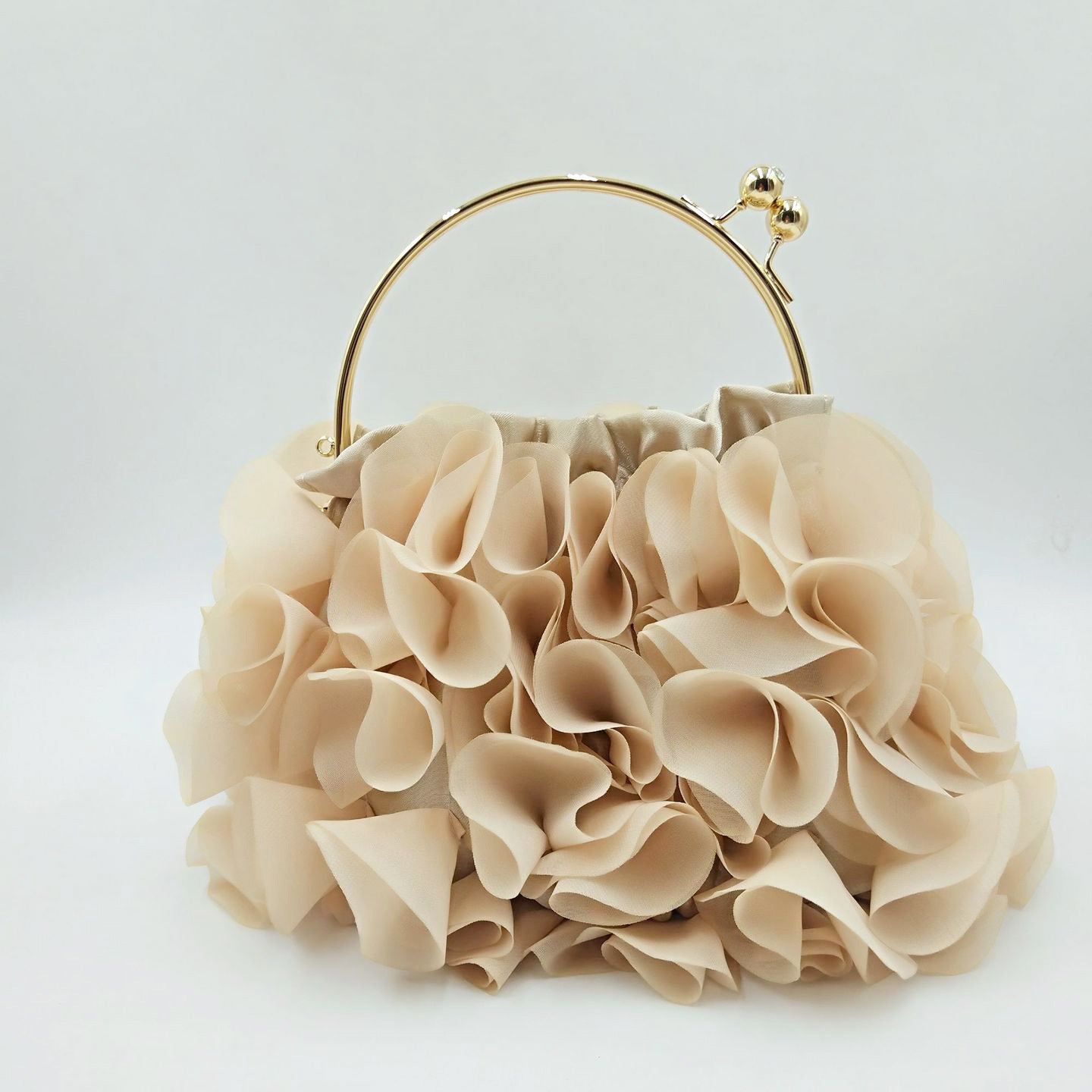 Neue Mode Damen Handtasche Blume Nette PU Leder 23CM