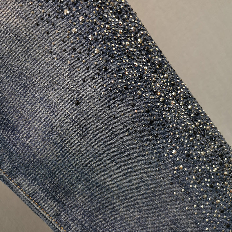 Spring New Style Cotton Stretch High Waist Slim Slimming Wide-Leg Booty Pants