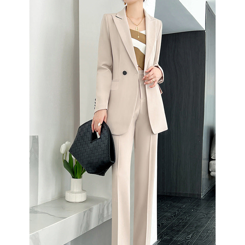 Ensemble deux pièces haut de gamme avec pantalon large