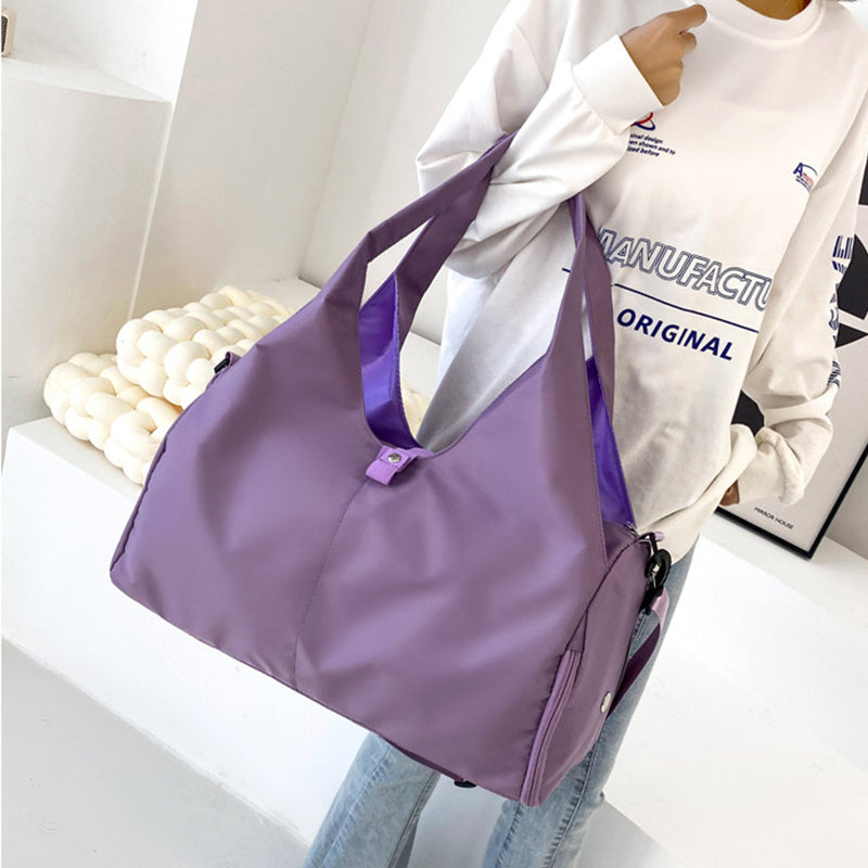 Women’s Large Capacity Oxford Cloth Yoga Bag with Dry & Wet Separation Pocket