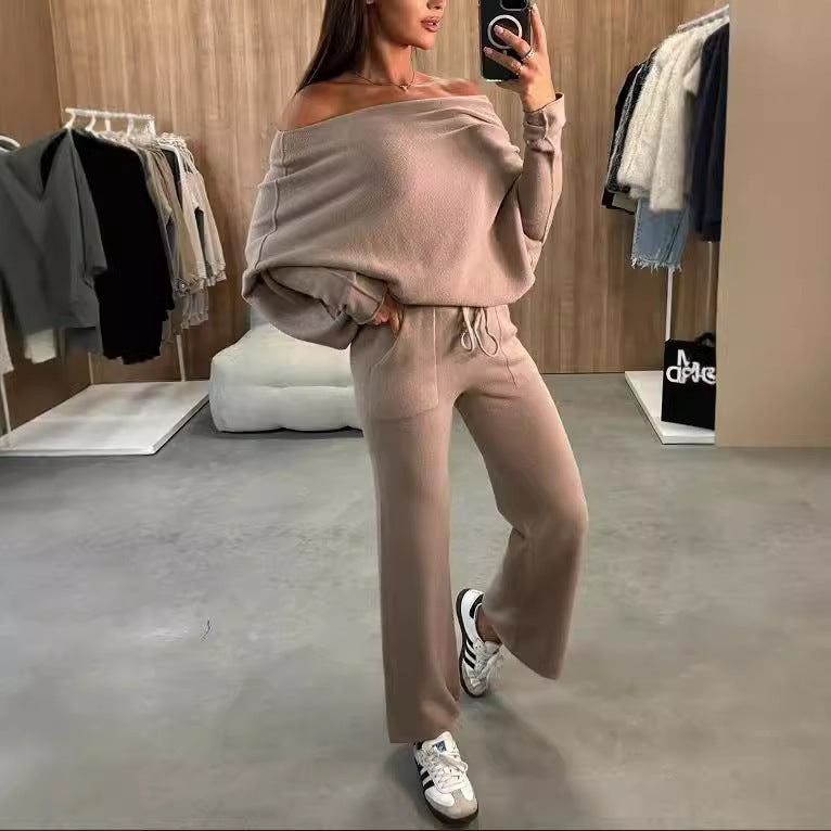 Temperament Casual Two-Piece Suit for Women in Polyester
