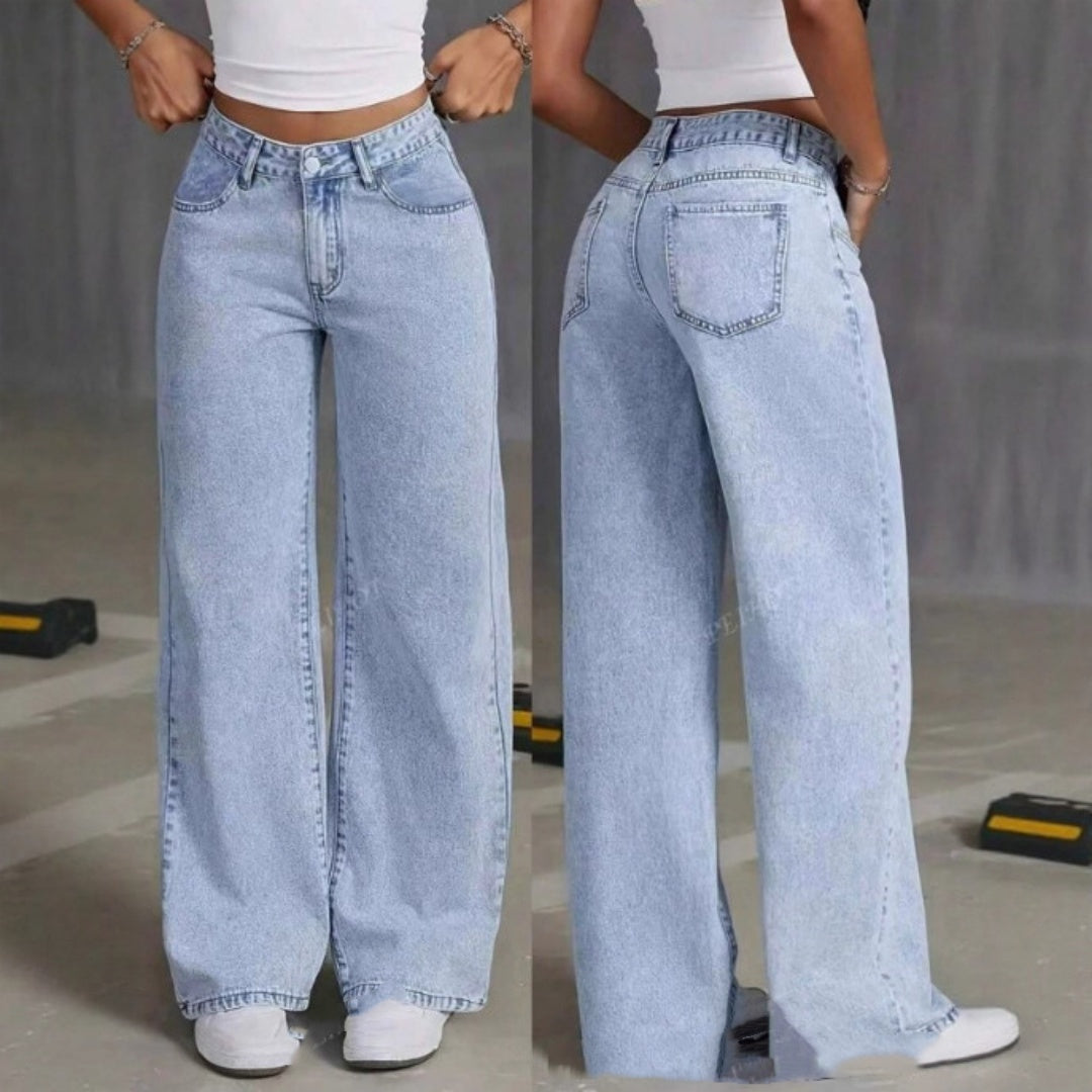 Sweet and Spicy High Waist Straight Jeans for Women