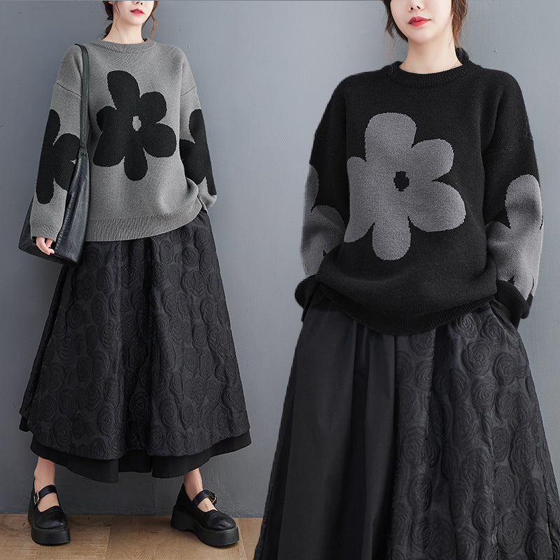Women's Loose Plus Size Sweater Pullover