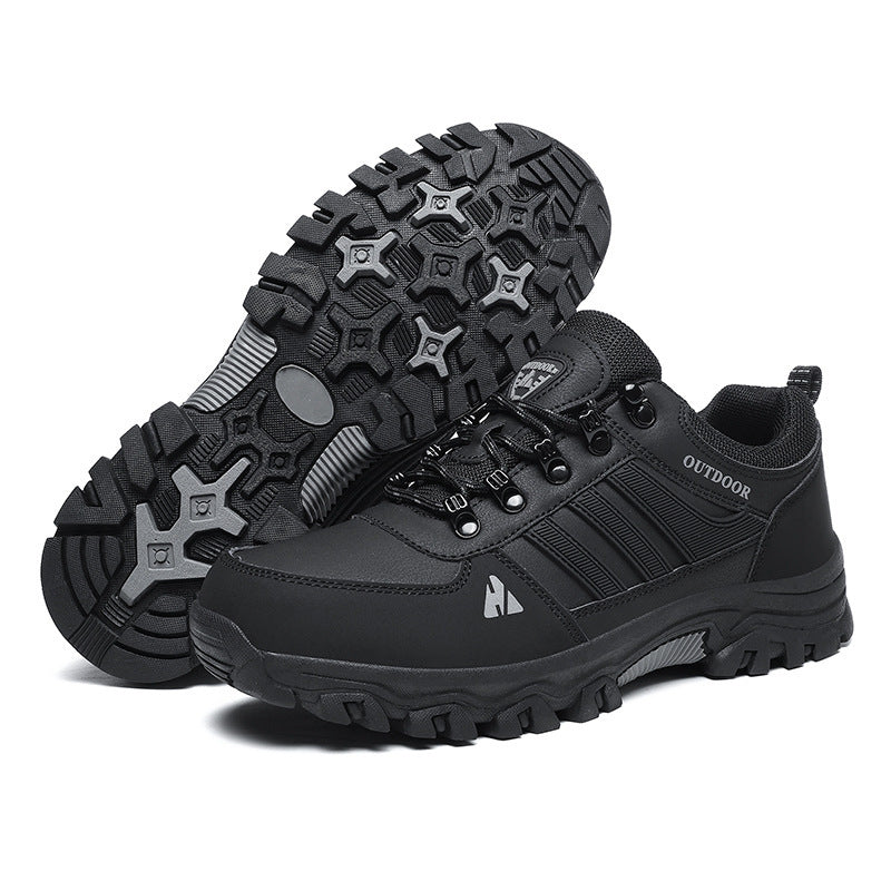 Men's Low-Top Lace-Up Hiking Boots Casual Sneakers