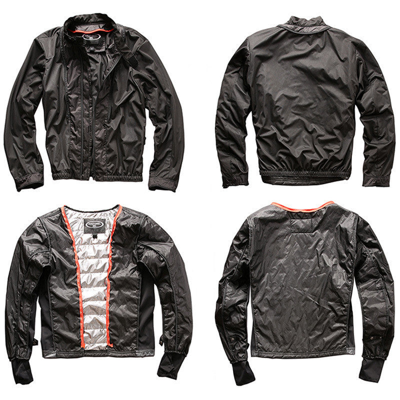 Blouson de moto slim fit en cuir de vachette véritable à col montant pour homme, couleur noire