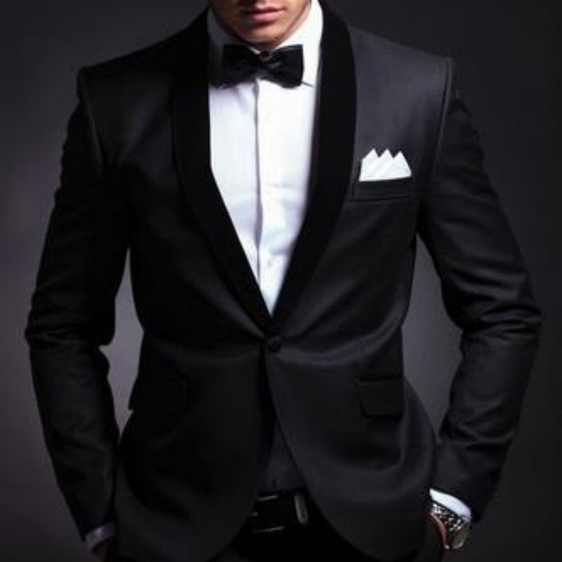 Men's Slim Fit Two-Piece Suit, Sizes XS-5XL