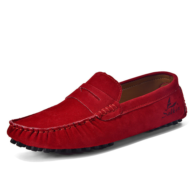 Men's Gommino Slip-On Shoes – All-Matching Colors, Flat Heel, Breathable
