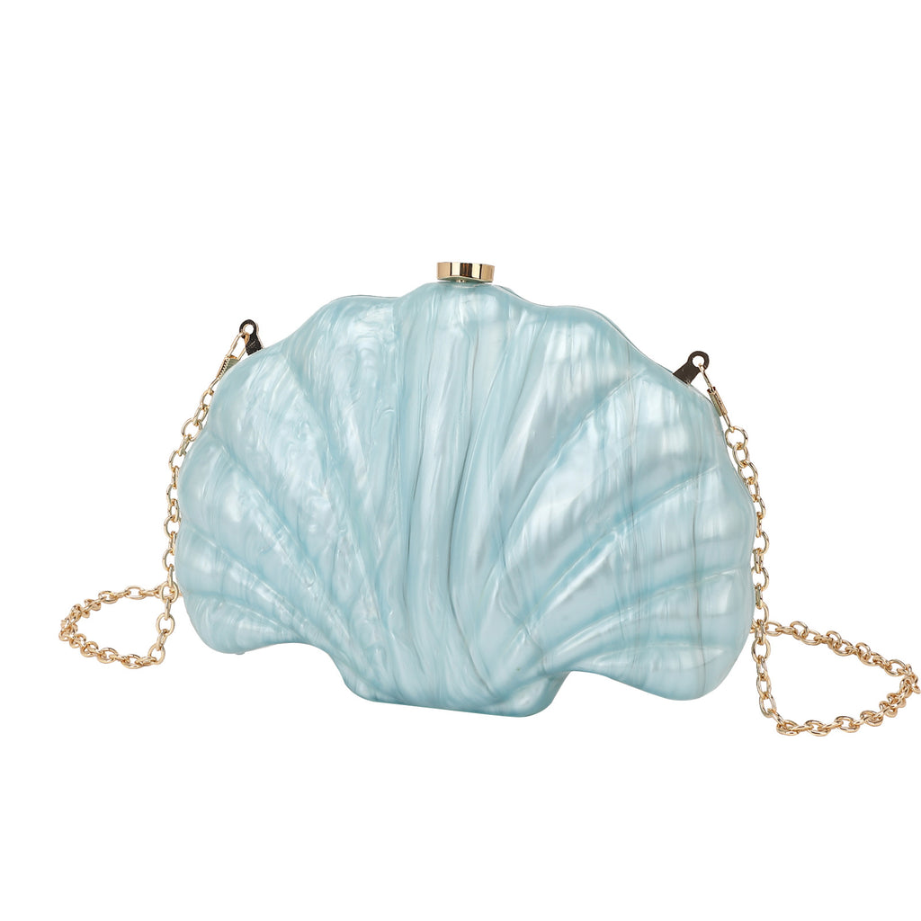 Sac bandoulière Shell en chaîne acrylique multicolore