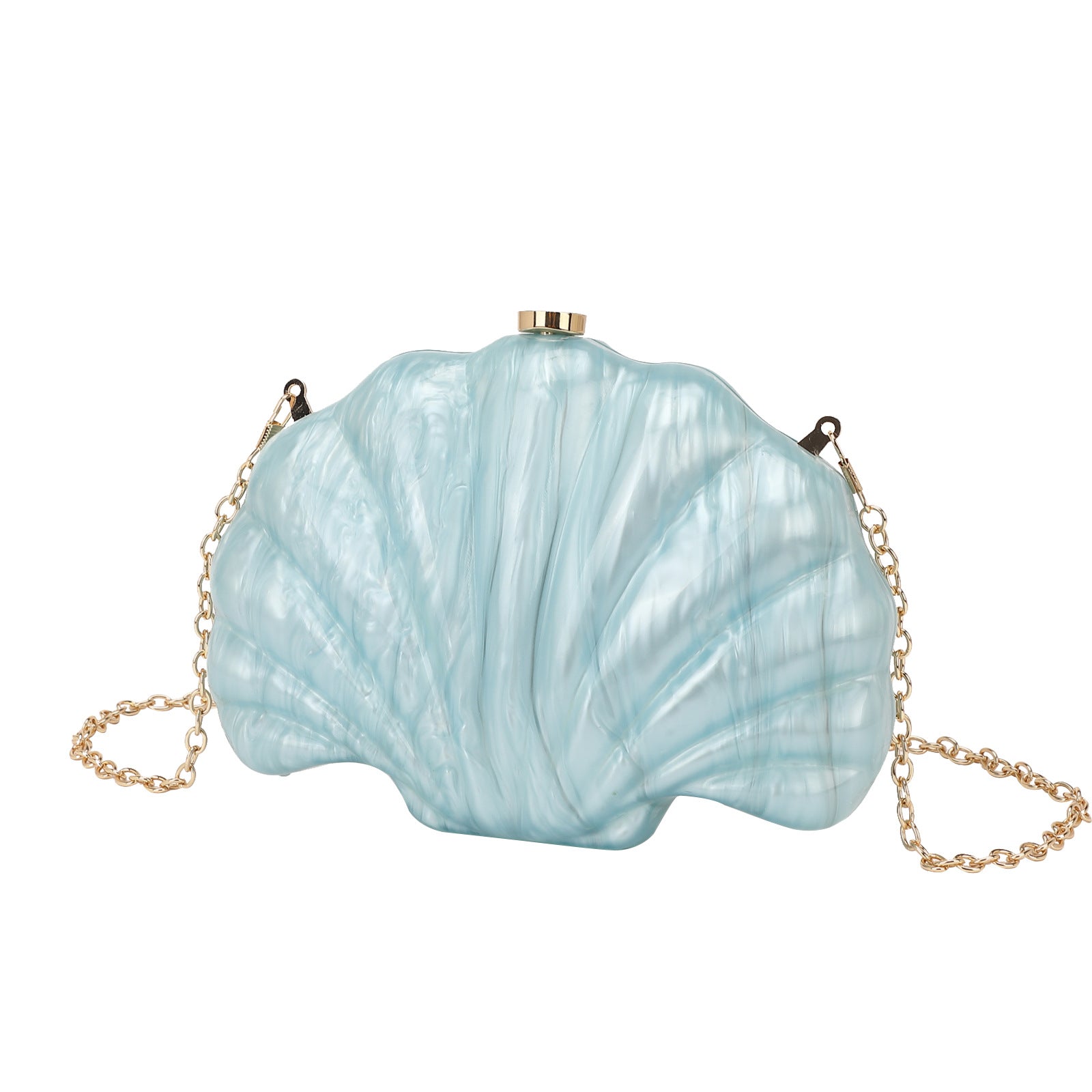 Sac bandoulière Shell en chaîne acrylique multicolore