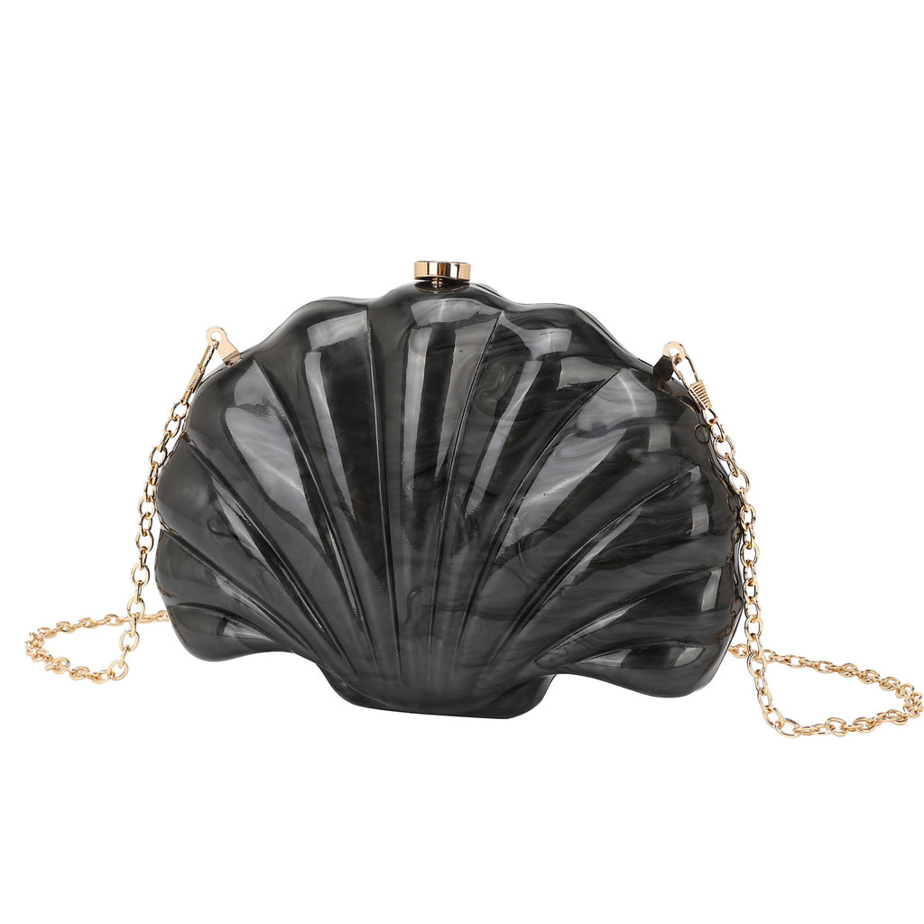 Sac bandoulière Shell en chaîne acrylique multicolore