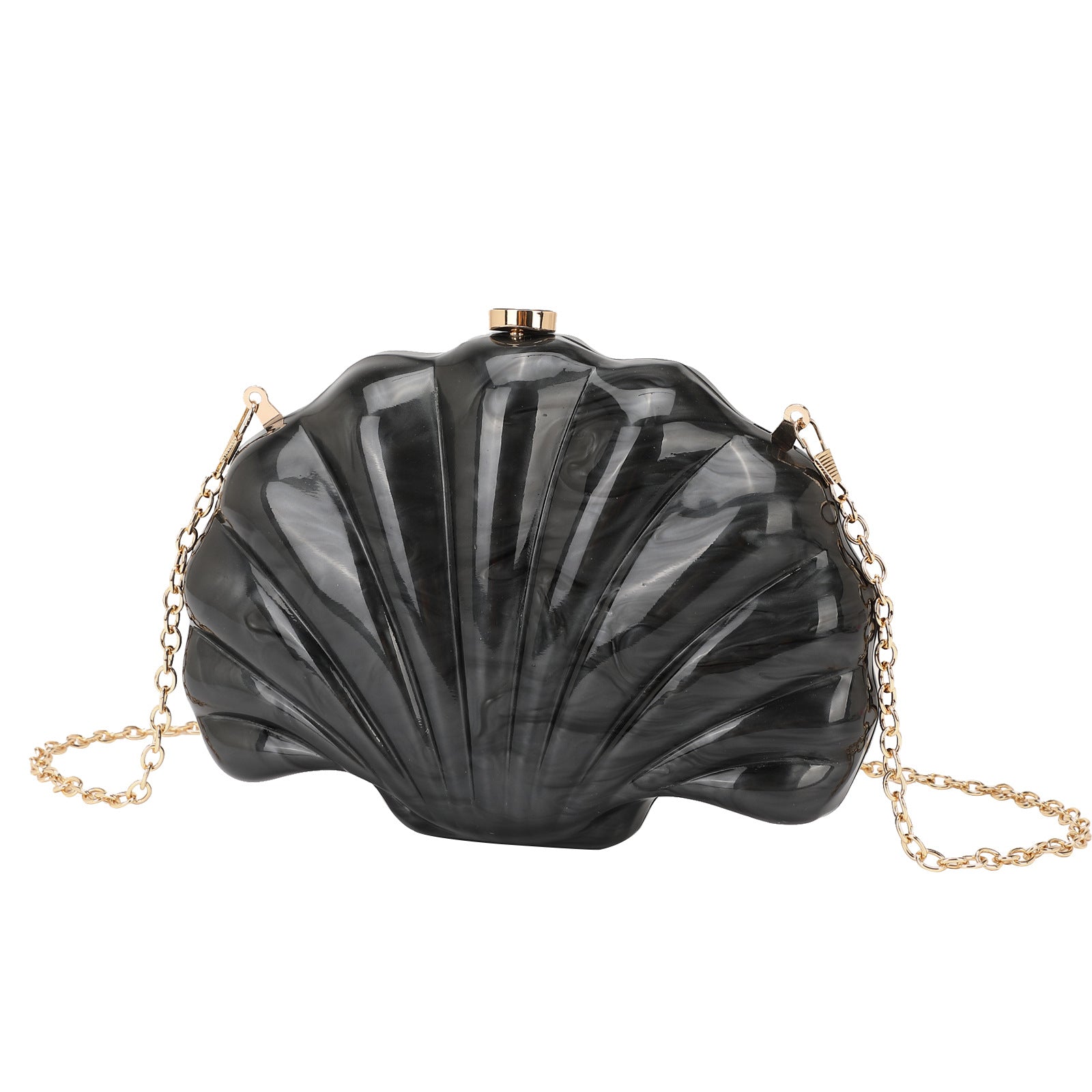 Sac bandoulière Shell en chaîne acrylique multicolore
