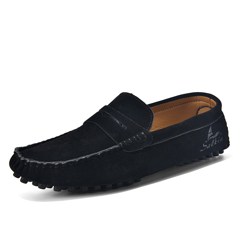 Men's Gommino Slip-On Shoes – All-Matching Colors, Flat Heel, Breathable