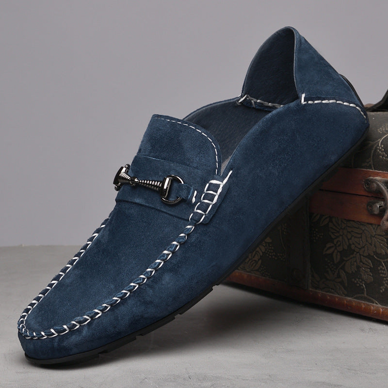 Men's Breathable Suede Casual Shoes Rubber Sole