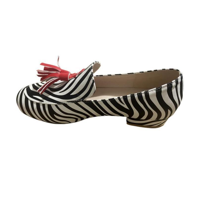 Plus Size Leopard Print Casual Loafers Flat Heel