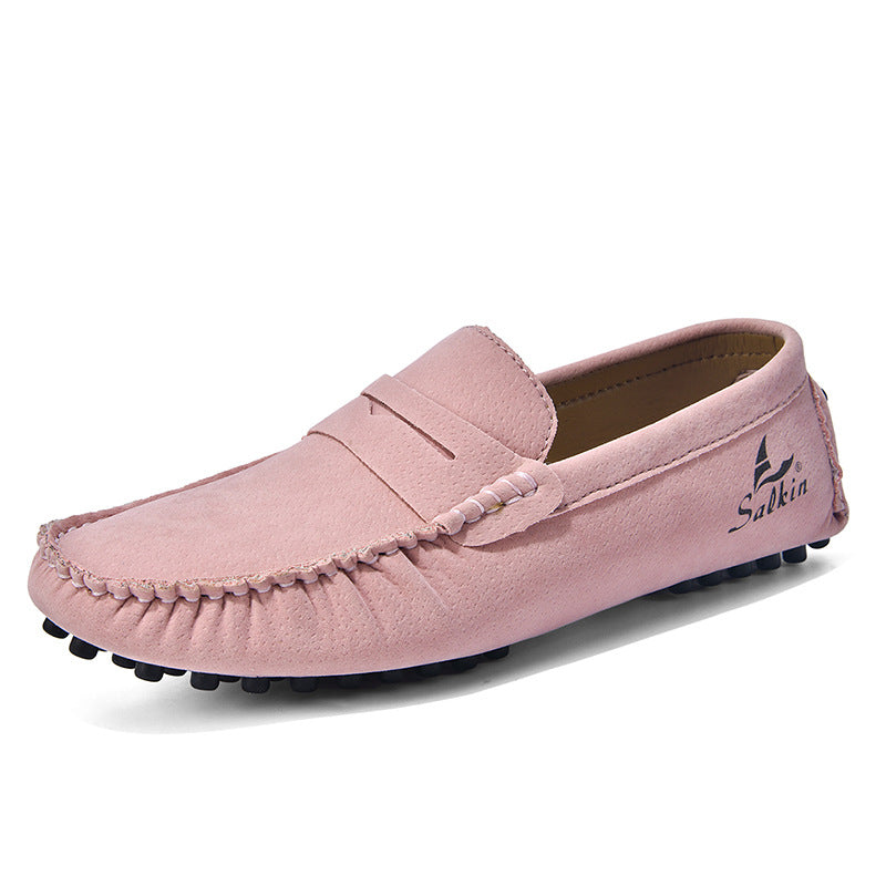 Men's Gommino Slip-On Shoes – All-Matching Colors, Flat Heel, Breathable