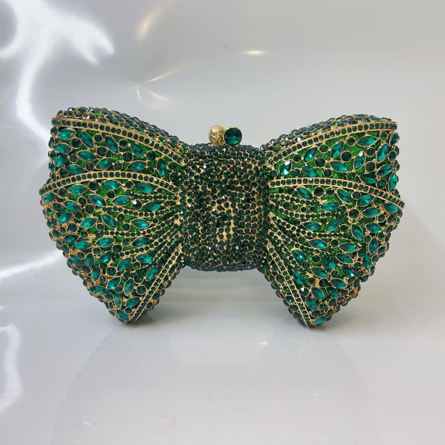 Bow Diamond Evening Bag Rhinestone Clutch