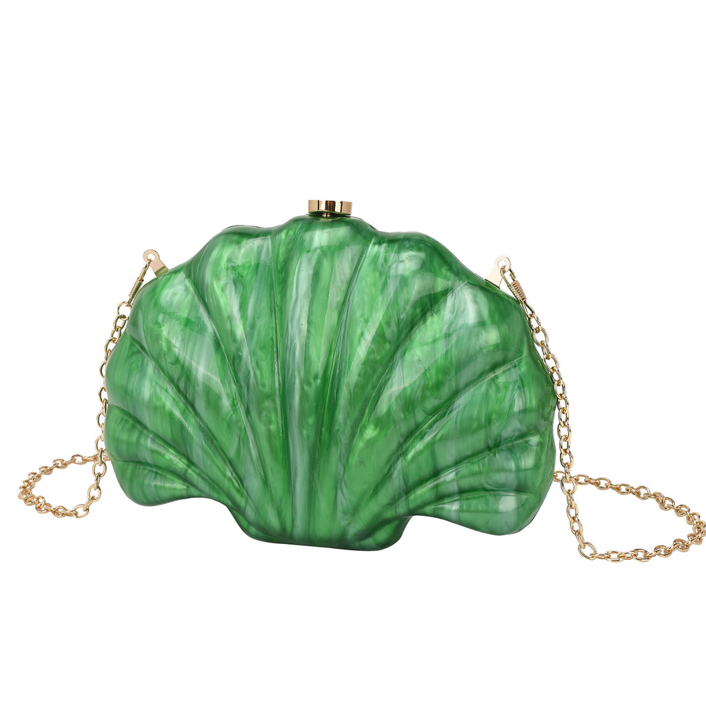 Sac bandoulière Shell en chaîne acrylique multicolore