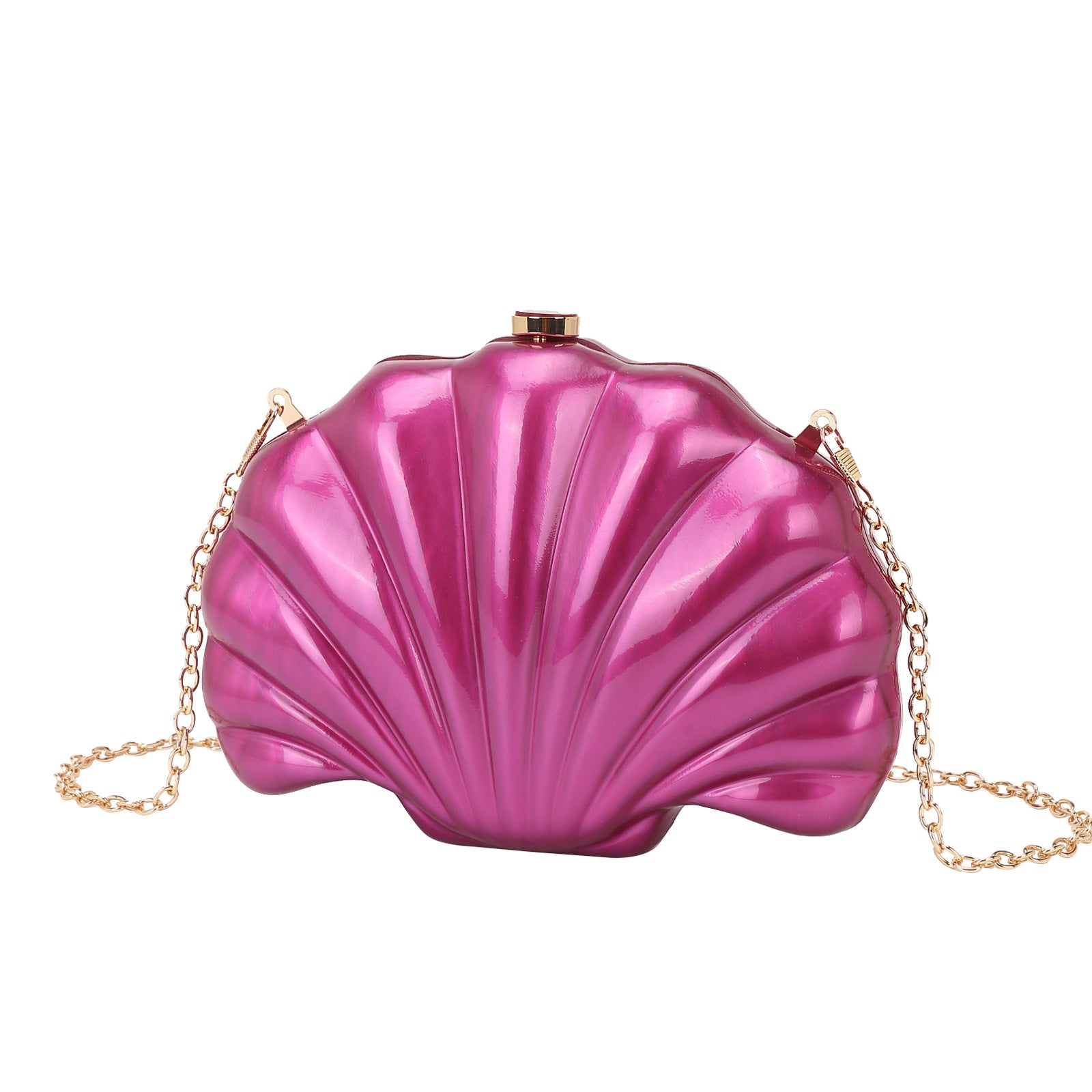 Sac bandoulière Shell en chaîne acrylique multicolore