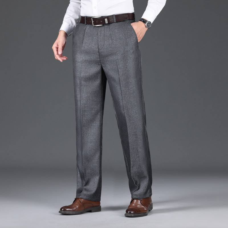 Men's Loose Straight Casual Business Pants