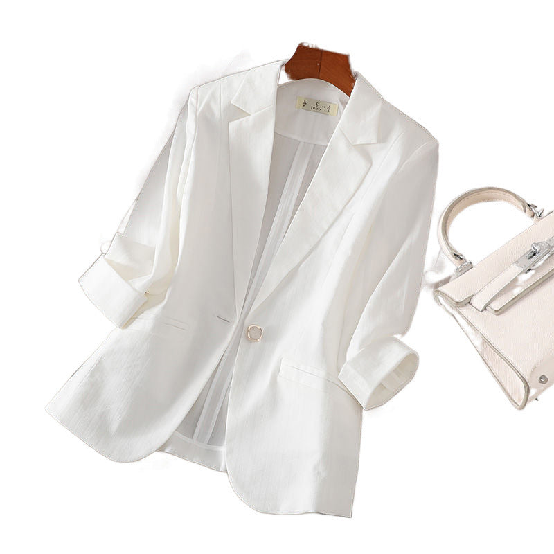 Personalized Women's Summer Suit Coat Slim Fit Cotton
