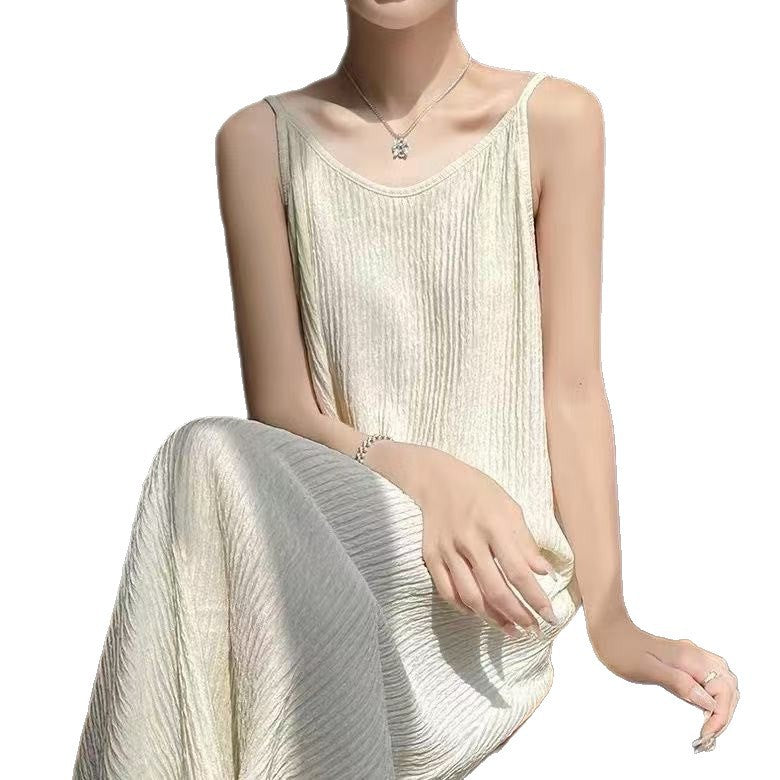 Long Slimming French Style Sexy Suspender Skirt Dress