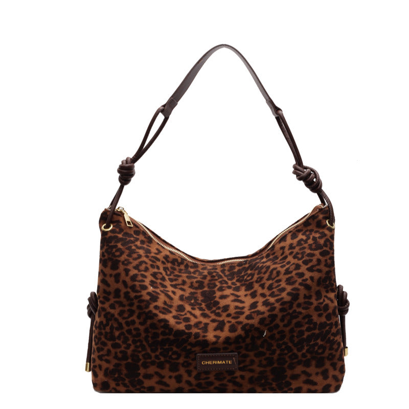 Leopard Print PU Shoulder Messenger Bag for Women – Autumn Winter