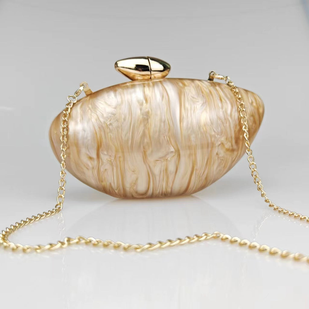 Pochette rigide en acrylique tendance 22x12x7,5 cm