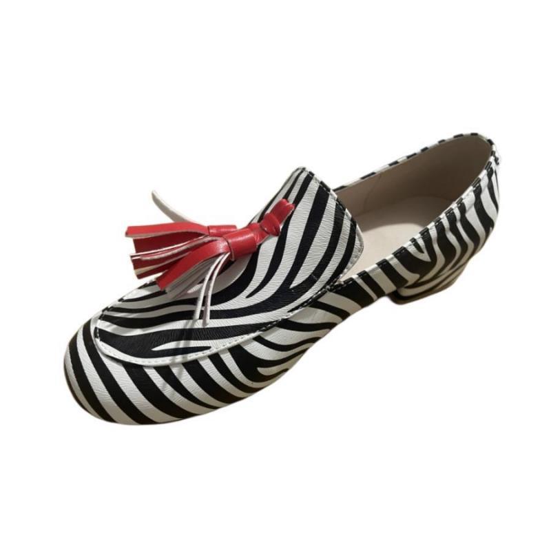 Plus Size Leopard Print Casual Loafers Flat Heel