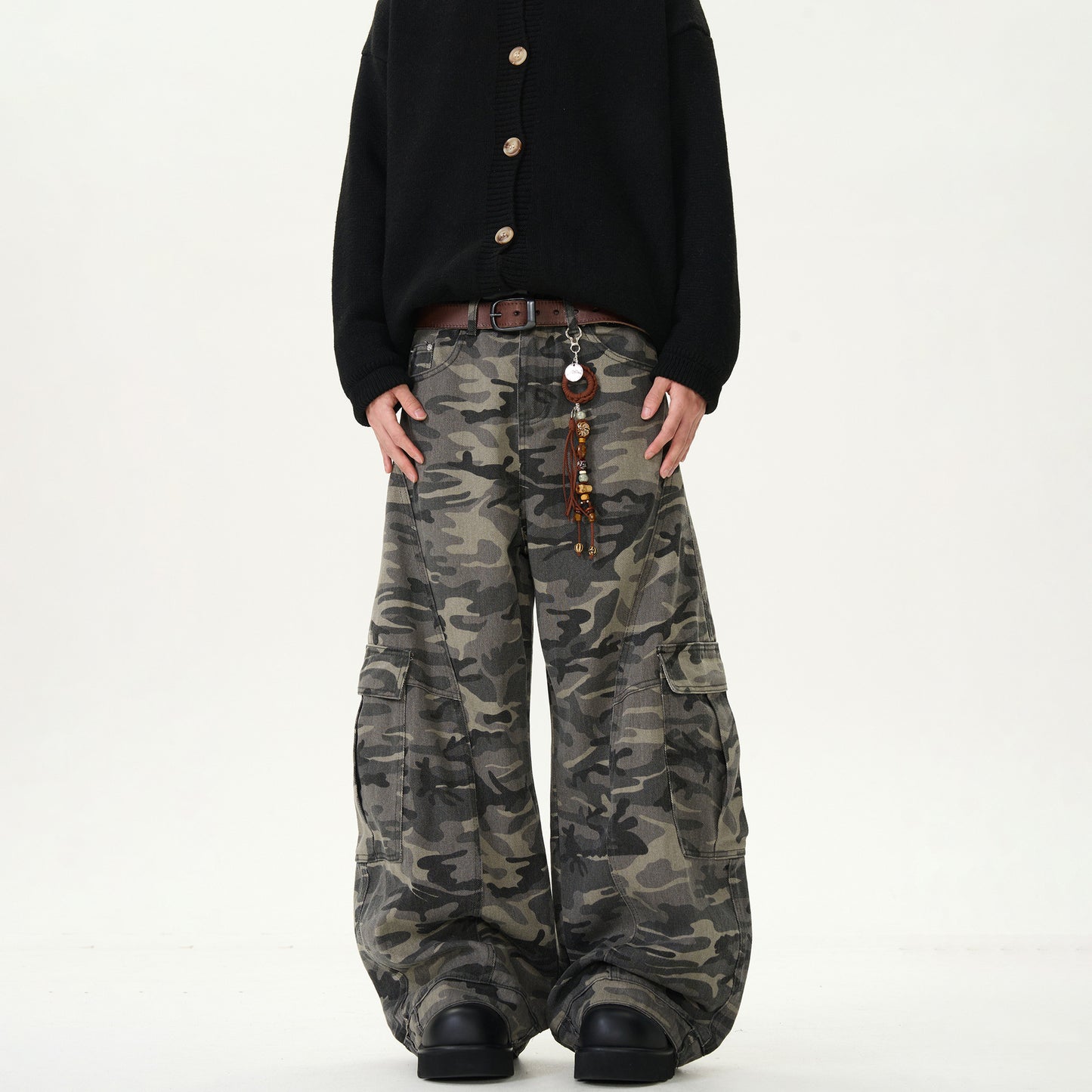 American Fashion Brand Camouflaged Male Loose Casual Retro Machete