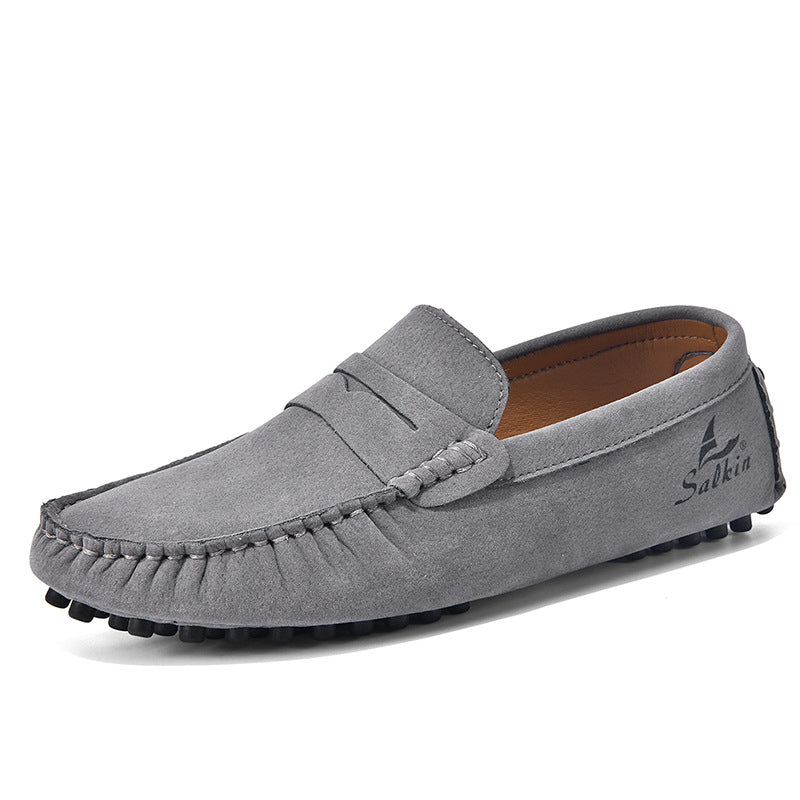 Men's Gommino Slip-On Shoes – All-Matching Colors, Flat Heel, Breathable