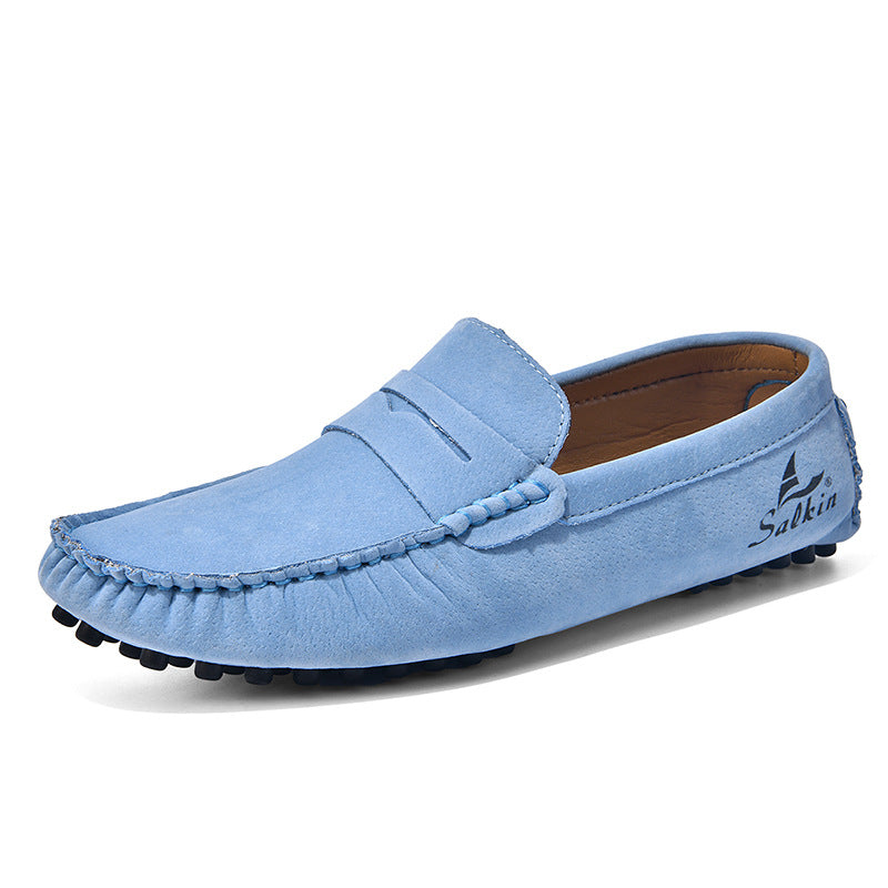 Men's Gommino Slip-On Shoes – All-Matching Colors, Flat Heel, Breathable