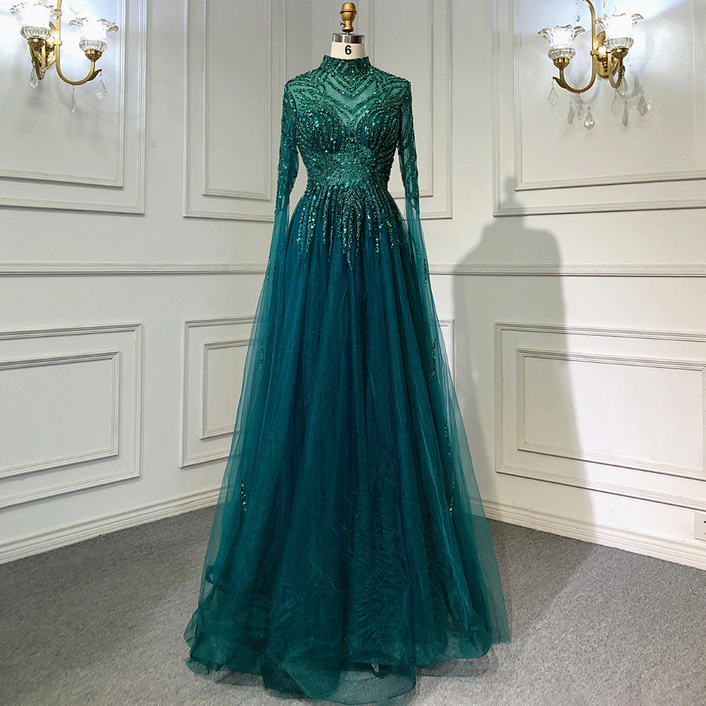 Elegant Slimming Art Exam Dress with Organza Fabric