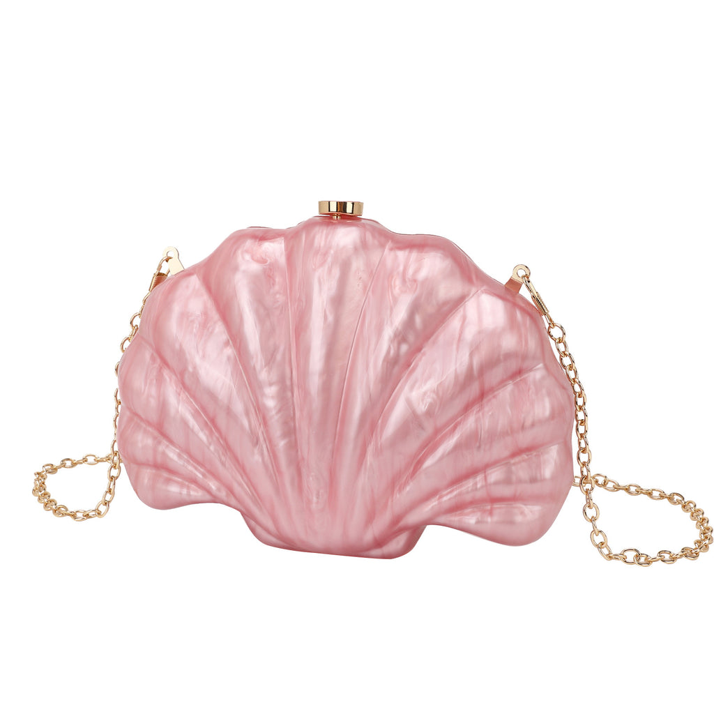 Sac bandoulière Shell en chaîne acrylique multicolore