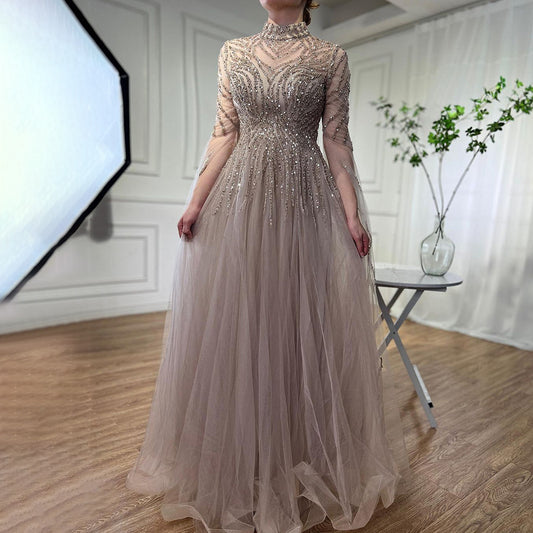 Niche Temperament Elegant Slimming Art Exam Dress