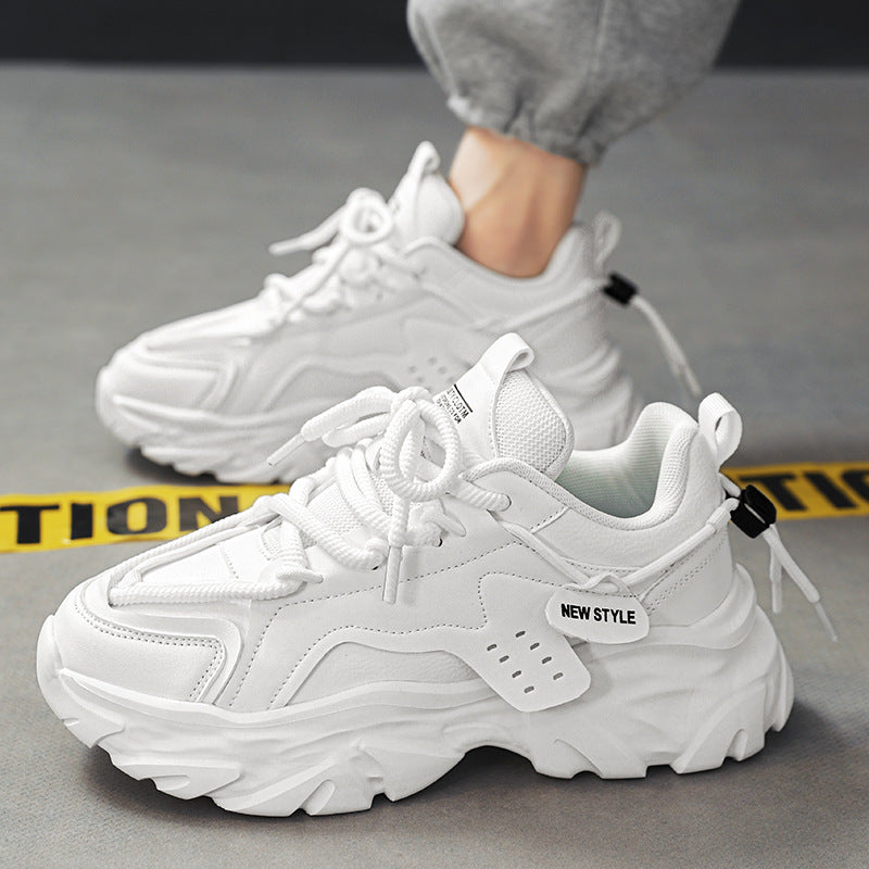 Trendy All-Match Casual Sports Shoes with Thick Height-Increasing Sole
