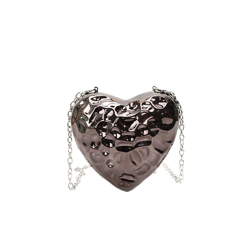 Shiny Heart-shaped Meteorite Acrylic Bag