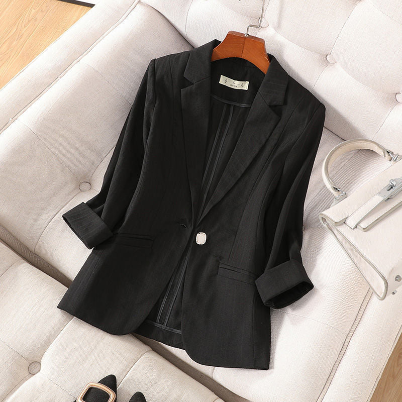 Personalized Women's Summer Suit Coat Slim Fit Cotton