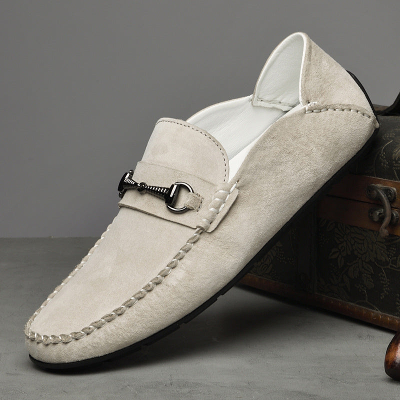 Men's Breathable Suede Casual Shoes Rubber Sole