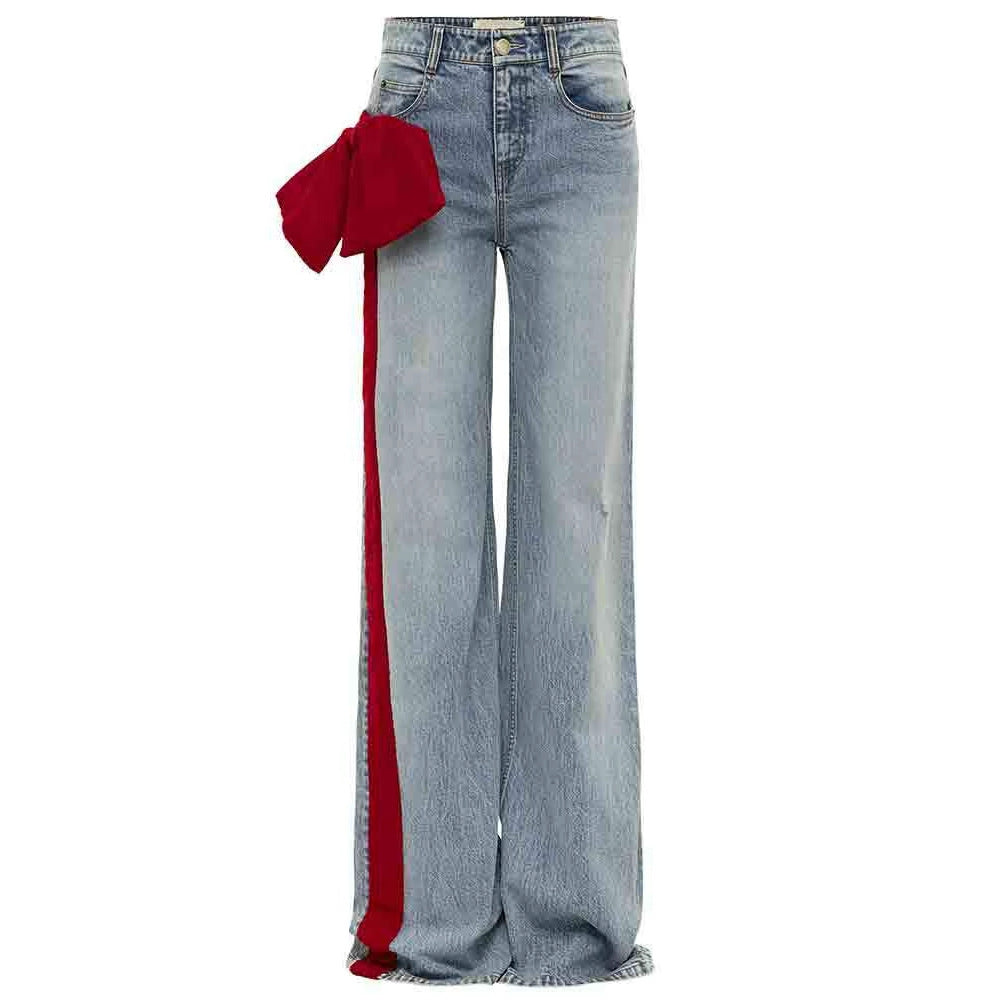 Stylish Lightweight Cotton Jeans for Women, Mid Waist, Straight Leg, S-XL