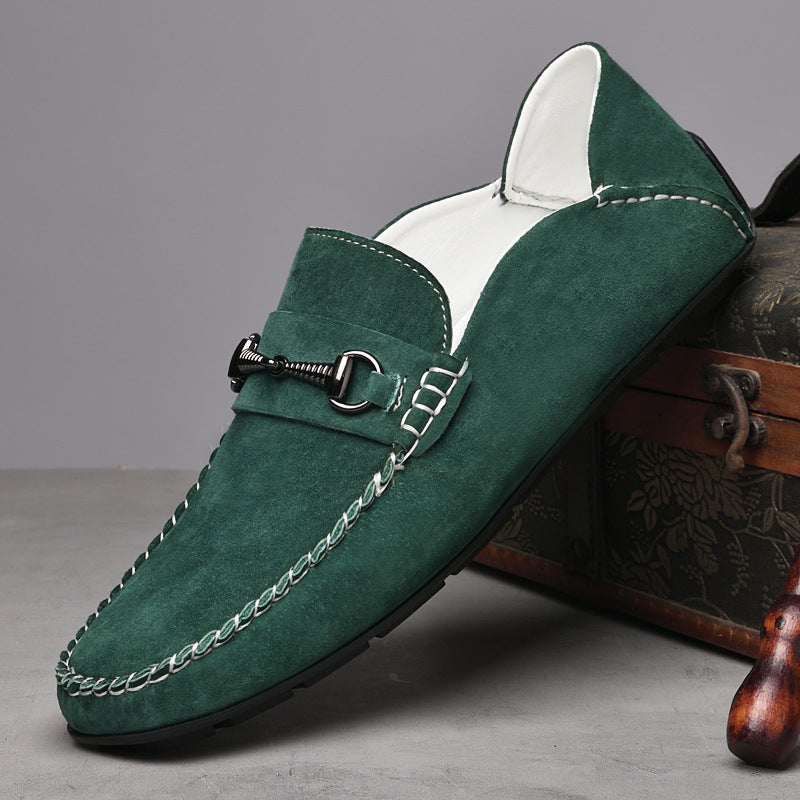 Men's Breathable Suede Casual Shoes Rubber Sole