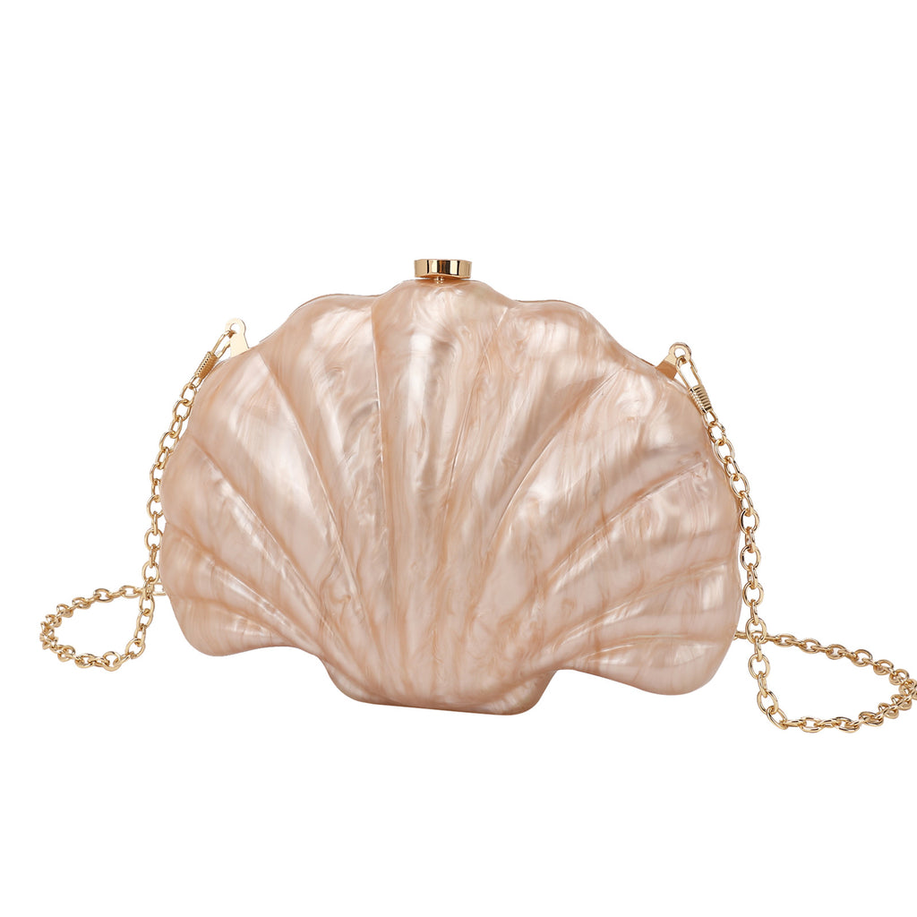 Sac bandoulière Shell en chaîne acrylique multicolore