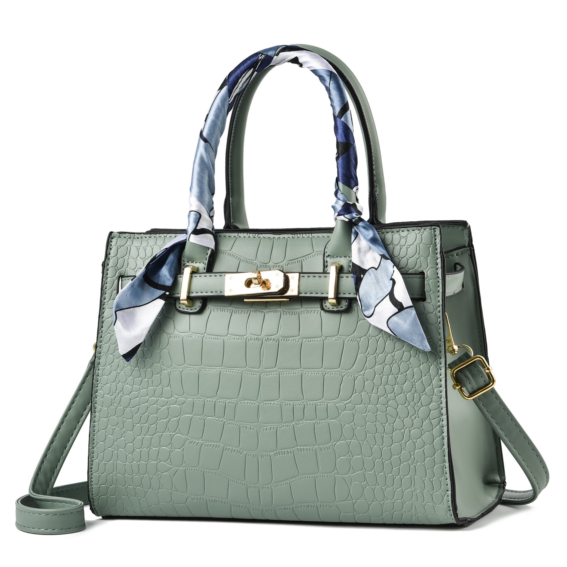 Fashion Women's Large Capacity Portable PU Shoulder Bag