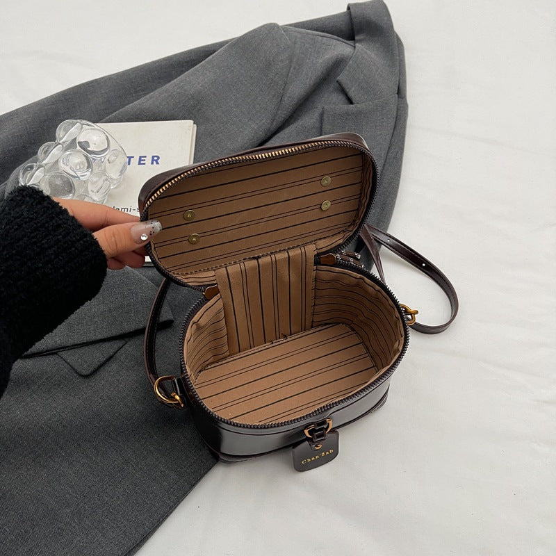Sac à bandoulière rétro en cuir PU, facile à assortir