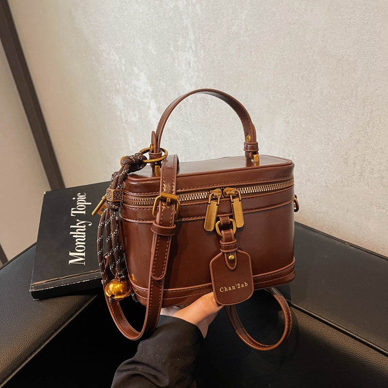 Sac à bandoulière rétro en cuir PU, facile à assortir