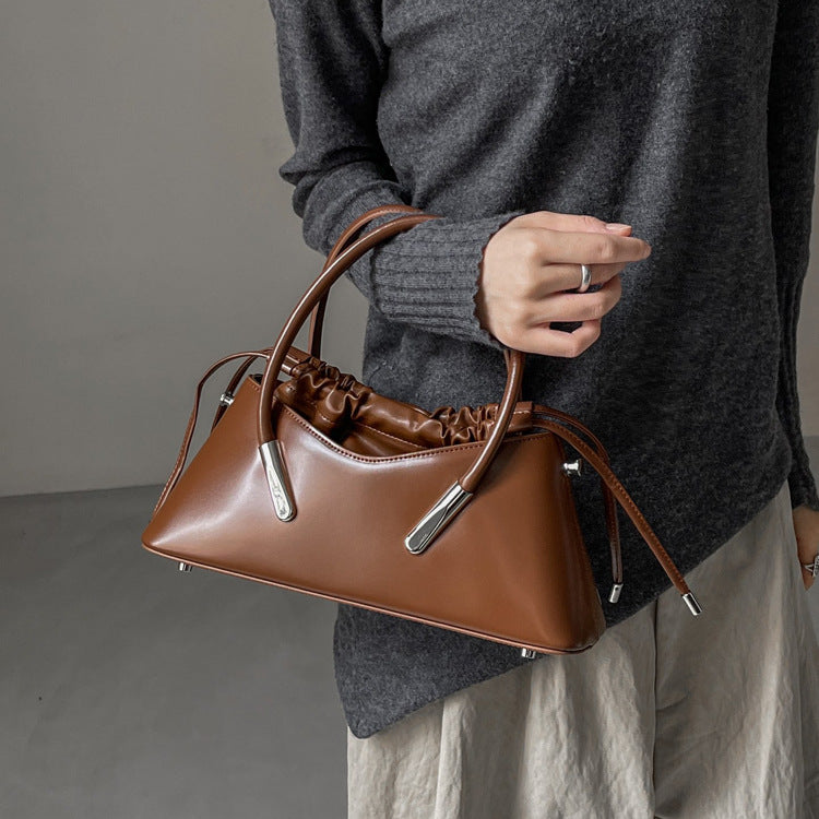 Genuine Leather Women's Portable Crossbody Shoulder Bag 29.5cm