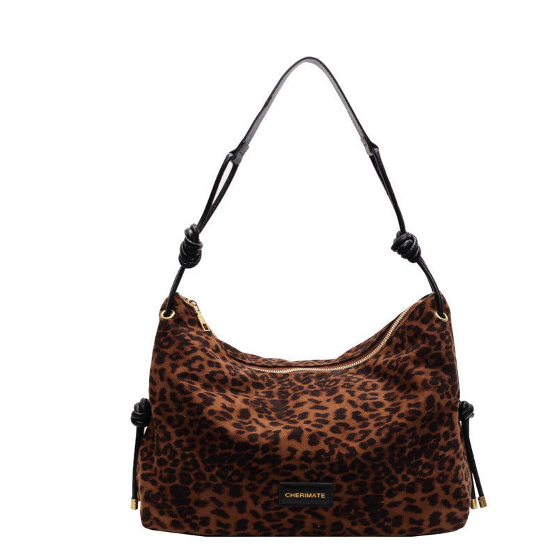 Leopard Print PU Shoulder Messenger Bag for Women – Autumn Winter