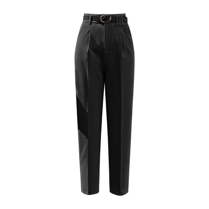 Pantalon Capri amples taille haute épais