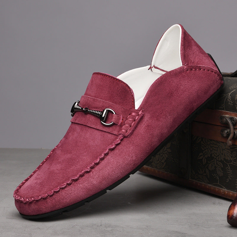 Men's Breathable Suede Casual Shoes Rubber Sole