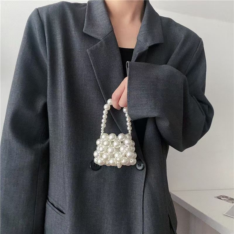 Mini Pearl Crossbody Handbag for Women