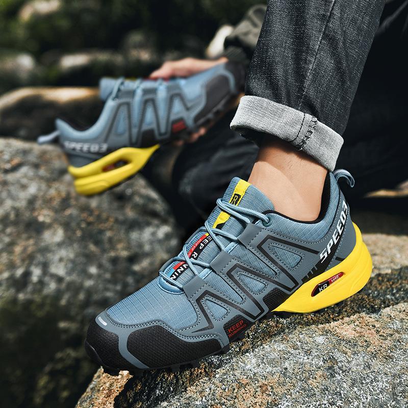 Men's Outdoor Lightweight Breathable Casual Shoes Flat Heel Low Top